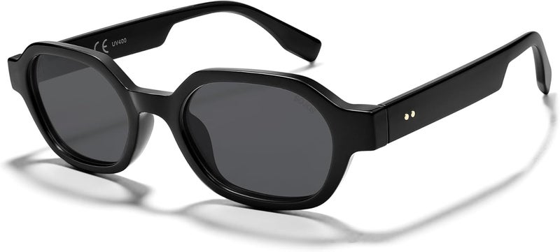 Sojos Retro Polarized Hexagon Sunglasses for Women Men, UV400 Trendy Rectangle 70s 80s 90s Shades SJ2389 - Image 3